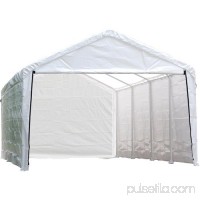 Super Max 12' x 20' White Canopy Enclosure Kit   554794965